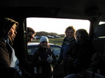 SX11354 Annie, Matt, Jenni, Tom and Lib having a cup of tea in Ralph the VW T5 campervan.jpg